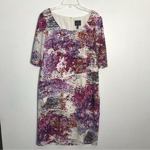 Adrianna Papell Abstract Print Dress